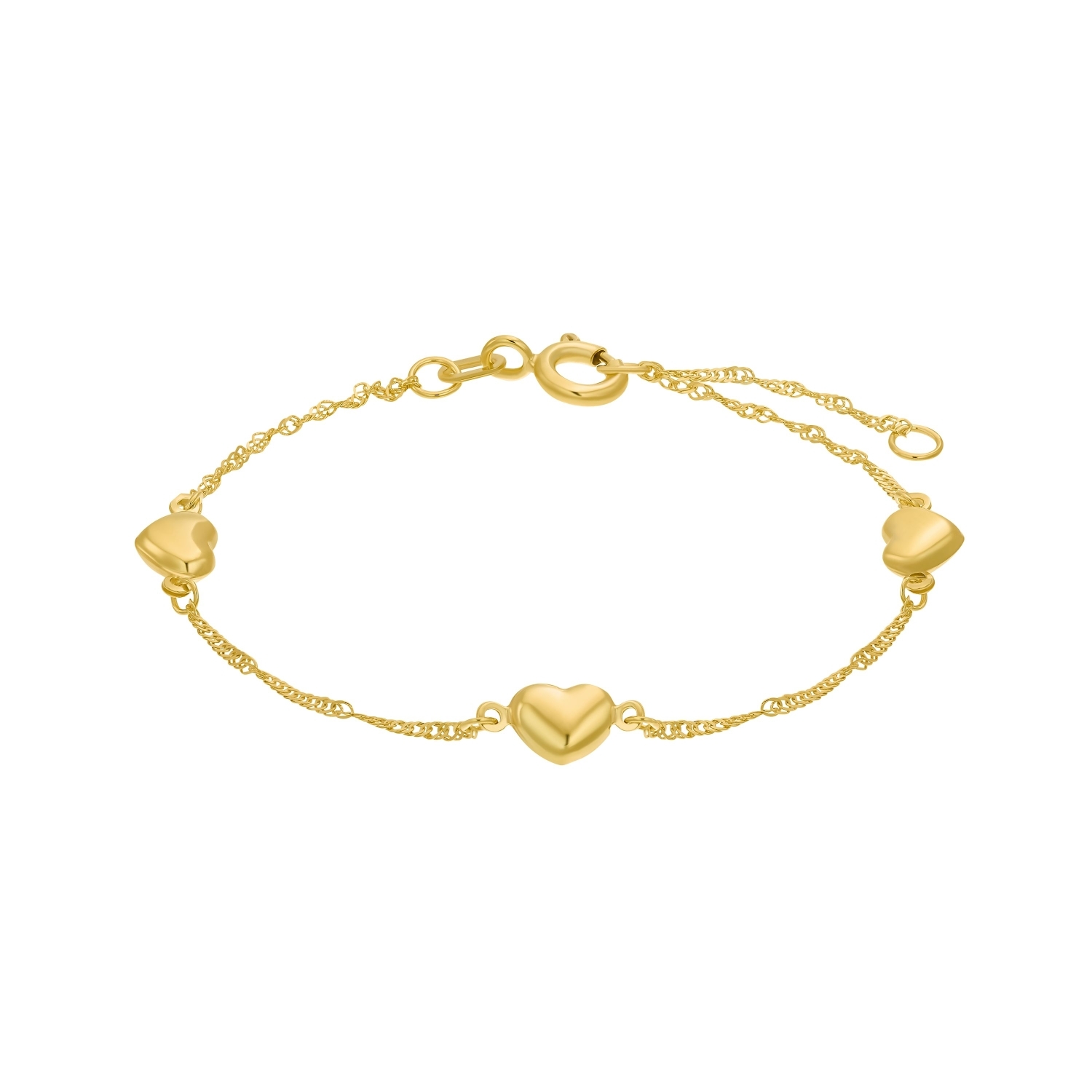 Armband für Mädchen, Gold 375 | Herz