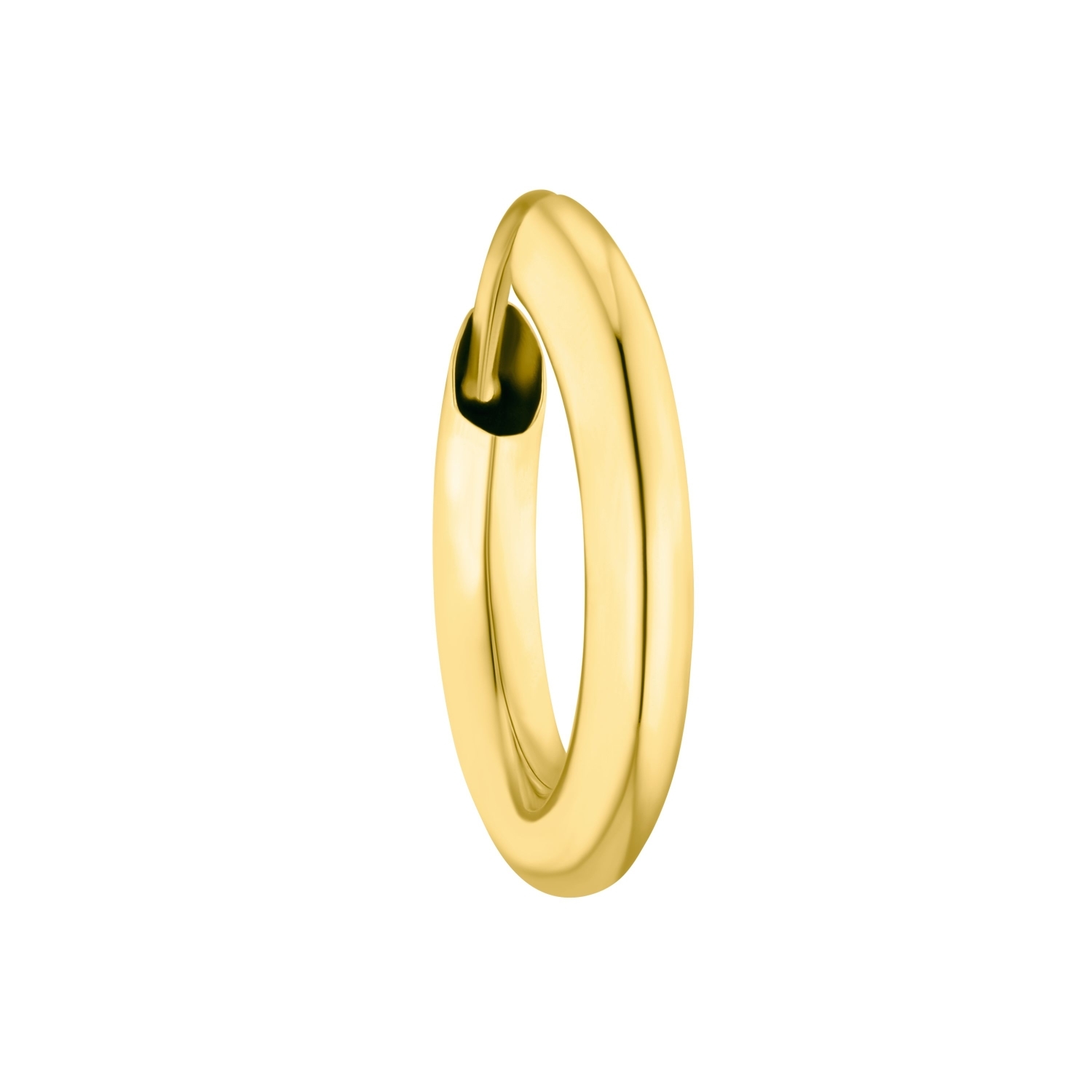 Single Creole für Damen und Herren, Unisex, Gold 375