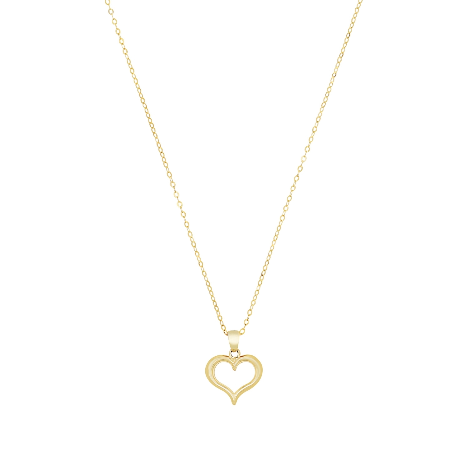 Kette mit Anhänger für Damen, Gold 375 | Herz