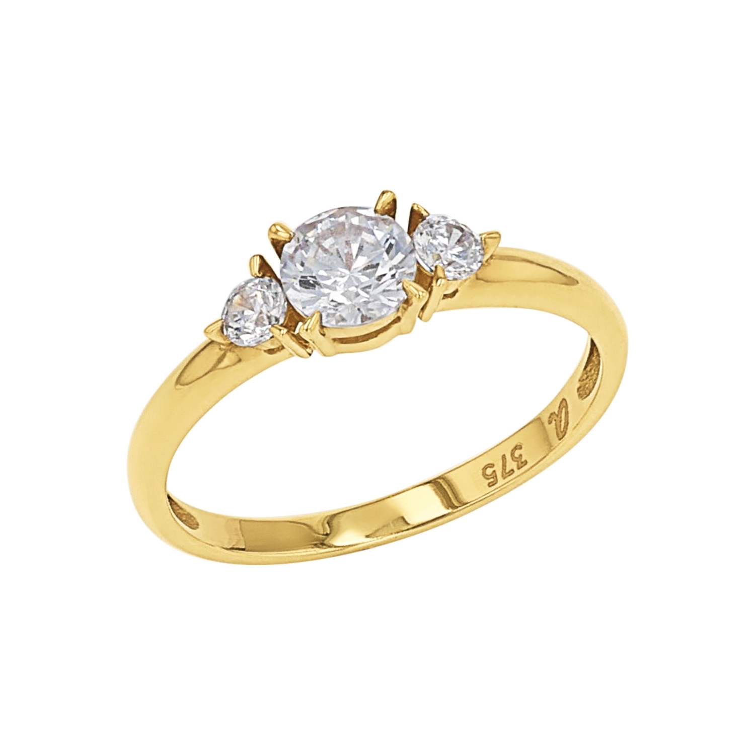 Ring für Damen, Gold 375, Zirkonia synth.