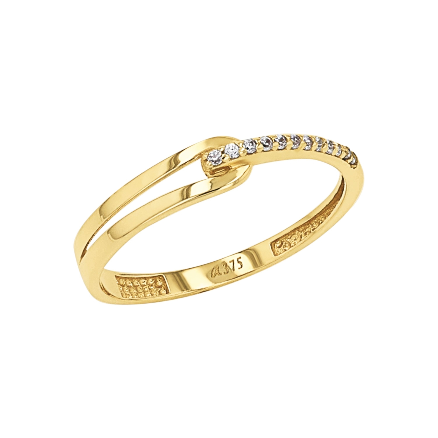 Ring für Damen, Gold 375, Zirkonia synth.
