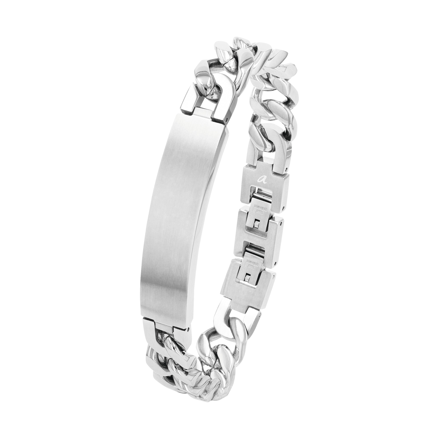 Identarmband für Herren, Edelstahl