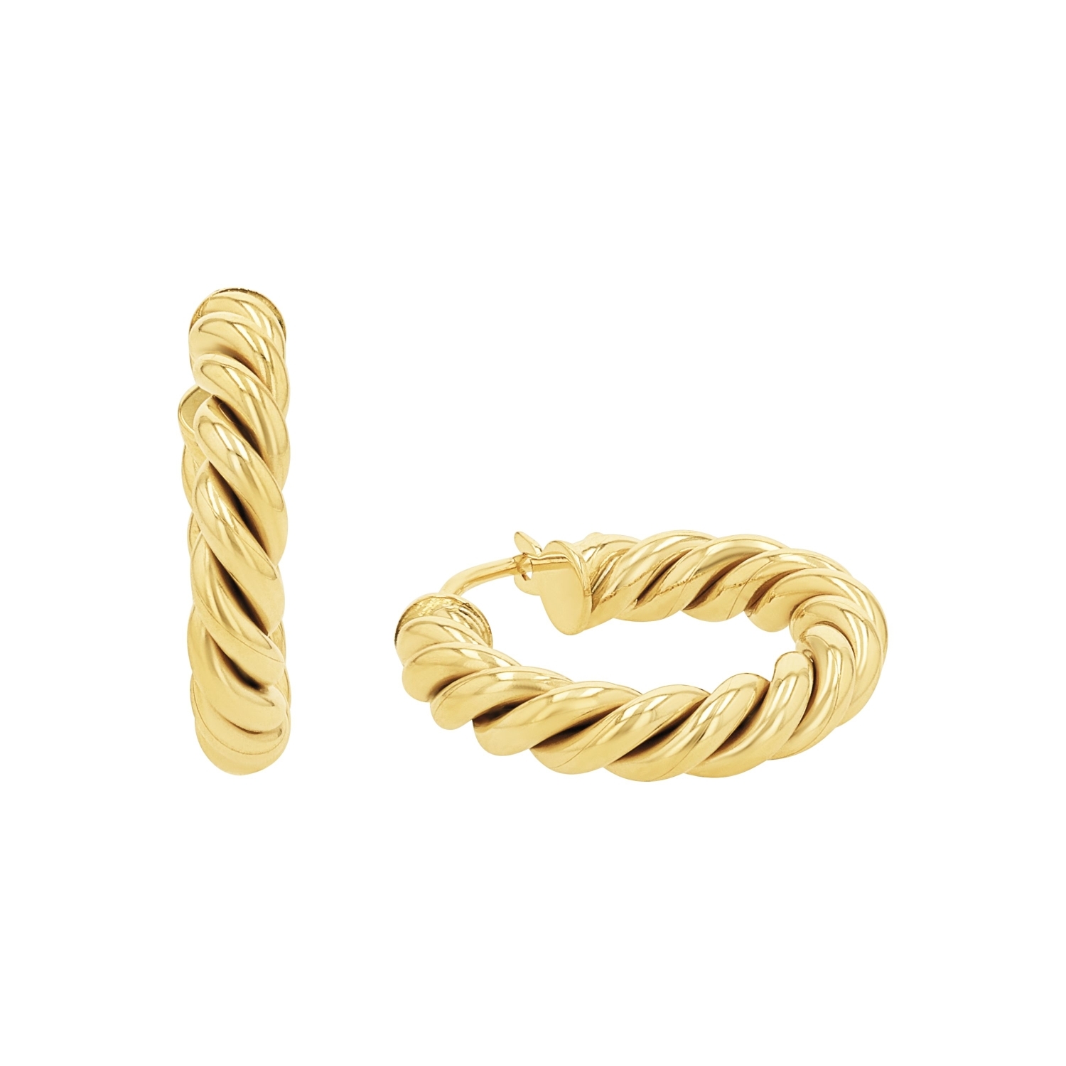 Creolen für Damen, Gold 375