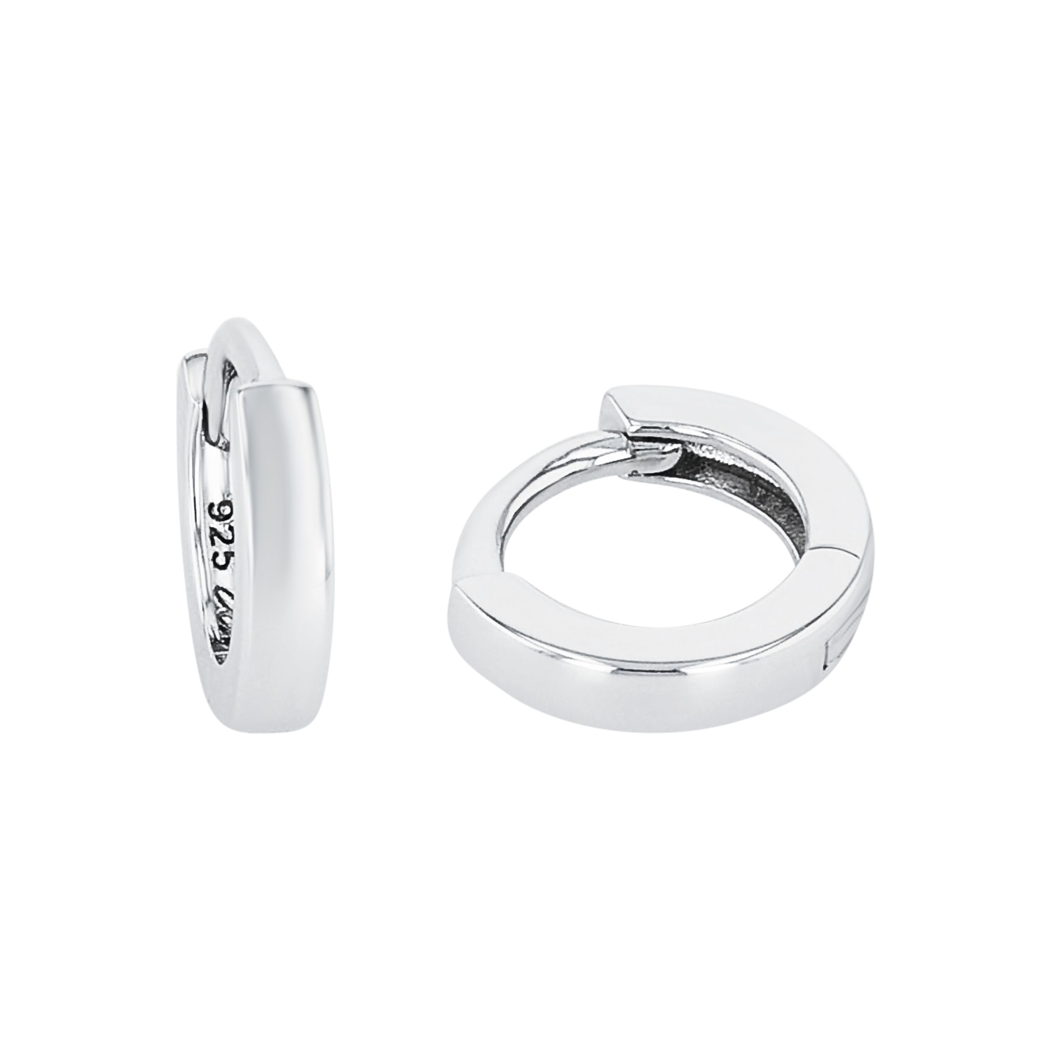Creolen für Damen und Herren, Unisex, 925 Sterling Silber