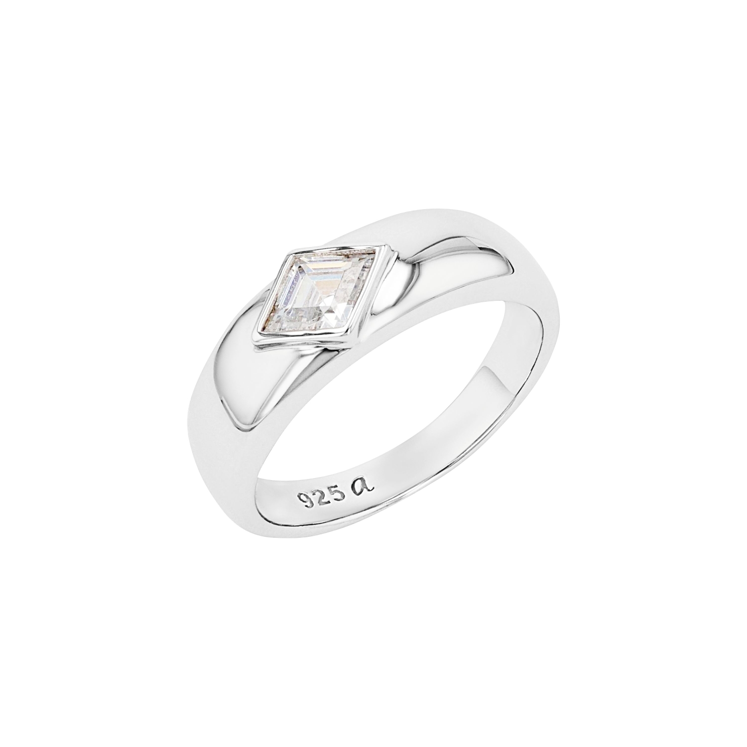 Ring für Damen, 925 Sterling Silber, Zirkonia synth.