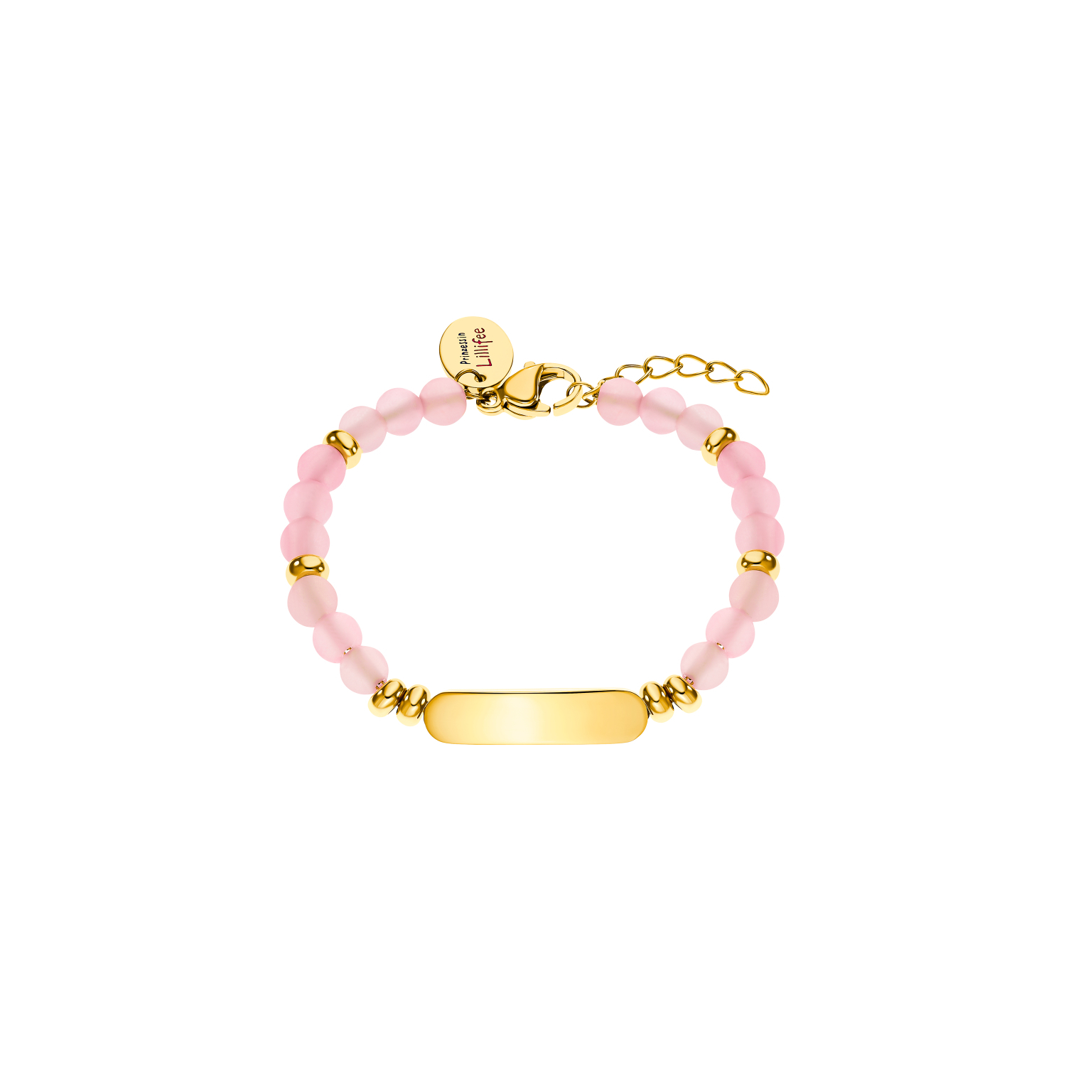 Identarmband für Mädchen, Edelstahl, Quarz